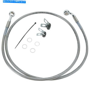 Hoses �h���b�O�X�y�V����+6 �u���[�L���C�� - �t�����g - �X�e�����X�|-99-07FXST 1741-2656 Drag Specialties +6 Brake Line - Front - Stainless Steel - 99-07FXST 1741-2656�y���s�A���i�z