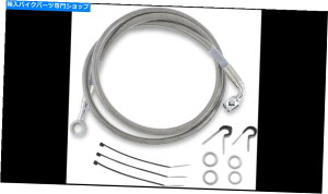 Hoses 44-7/8 "ґgXeXX`[tgu[LCLbg1987-96n[[\tgAC 44-7/8" Braided Stainless Steel Front Brake Line Kit 1987-96 Harley Softail