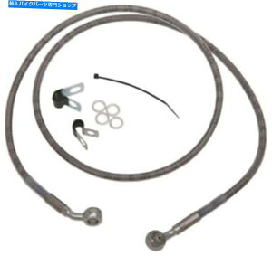 Hoses �h���b�O�X�y�V�����e�B�g���X�e�����X�|�t�����g�u���[�L���C���L�b�g49 3/4in�B�N���A Drag Specialties Extended Stainless Steel Front Brake Line Kit 49 3/4in. Clear�y���s�A���i�z