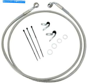 Hoses DSґgu[LCLbgtg+10 "n[[Davidson FXD/FXR/FXRS/1200X|[cX^[ DS Braided Brake Line Kit Front +10" Harley Davidson FXD/FXR/FXRS/1200 Sportster