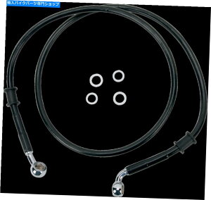 Hoses 08-10n[[\tgACJX^FXSTChbOXyVeBu[LCtgubN 08-10 for Harley Softail Custom FXSTC DRAG SPECIALTIES Brake Line Front Black