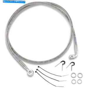 Hoses �h���b�O�X�y�V�����e�B�t�����g�u���[�L���C�� - �N���A�R�[�e�B���O�X�e�����X�|| 640213 Drag Specialties Front Brake Line - Clear-Coated Stainless Steel | 640213�y���s�A���i�z