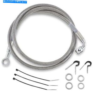Hoses �h���b�O�X�y�V�����e�B1204-2750�X�e�����X�X�`�[���t�����g�u���[�L���C���L�b�g Drag Specialties 1204-2750 Stainless Steel Front Brake Line Kit�y���s�A���i�z