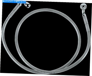 Hoses 1204-2735�W�����t�����g�X�e�����X�X�`�[���u���[�L���C���L�b�g�N���A 1204-2735 Standard Length Front Stainless Steel Brake Line Kit Clear�y���s�A���i�z