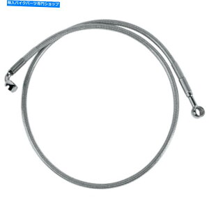 Hoses hbOXyVeB-640310-W̒tgXeXX`[u[LCLbg Drag Specialties - 640310 - Standard Length Front Stainless Steel Brake Line Kit