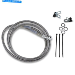 Hoses �h���b�O�X�y�V����+10 �u���[�L���C�� - �t�����g - �X�e�����X�|-99-07st | 640210-10 Drag Specialties +10 Brake Line - Front - Stainless Steel - 99-07ST | 640210-10�y���s�A���i�z