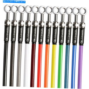 Hoses xqґgu[LCLbg81-96C`̒̃oW[tBbeBO{gȂ Venhill Braided Brake Line Kit 81-96 Inches Long Banjo Fittings No Bolts