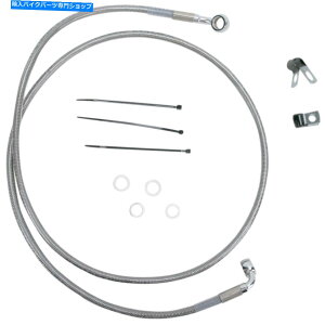 Hoses �h���b�O�X�y�V����+10 �u���[�L���C�� - �t�����g - �X�e�����X�|-99-07st 1741-2674 Drag Specialties +10 Brake Line - Front - Stainless Steel - 99-07ST 1741-2674�y���s�A���i�z