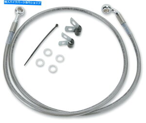 Hoses hbO+6 "51 1/4"҂܂ꂽXeXu[LCLbgn[[\tgAC99-07g Drag +6" 51 1/4" Extend Braided Stainless Brake Line Kit Harley Softail 99-07