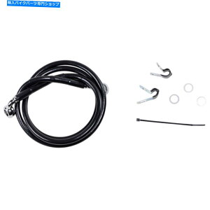 Hoses �h���b�O�X�y�V�����e�B�t�����g�u���[�L���C��FXST 99-07�u���b�N| 640210-BLK Drag Specialties Front Brake Line FXST 99-07 Black | 640210-BLK�y���s�A���i�z