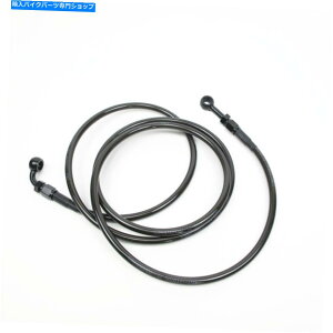 Hoses ubNX[N59 1/10g 150cmu[LCAn[[frbh\c[Ô߂2̃oW[ Black Smoked 59 1/10g150cm Brake Lines W/ Two Banjos for Harley Davidson Touring