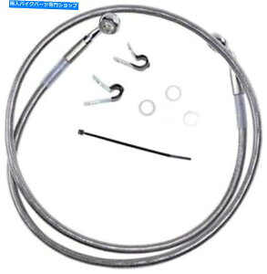 Hoses hbOXyVeB1741-2645gXeXX`[tgu[LCLbg Drag Specialties 1741-2645 Extended Stainless Steel Front Brake Line Kit