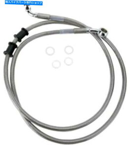 Hoses DSґgu[LCLbgABStg+4 "n[[FXDB_CiXg[g{u08-16 DS Braided Brake Line Kit Non-ABS Front +4" Harley FXDB Dyna Street Bob 08-16