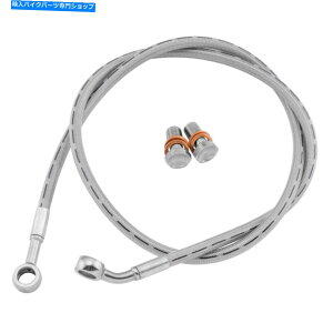 Hoses ObhbWR[eBOXeXn[[nK[ɂ43C`̃tgu[LCLbg 43 " Inch Front Brake Line Kit by Goodridge Coated Stainless Harley Ape hangers
