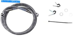 Hoses �h���b�O�X�y�V�����e�B�g���t�����g�u���[�L���C���L�b�g�N���A�i+10 �j660310-1741-2648 Drag Specialties Extended Front Brake Line Kit Clear (+10) 660310-10 1741-2648�y���s�A���i�z