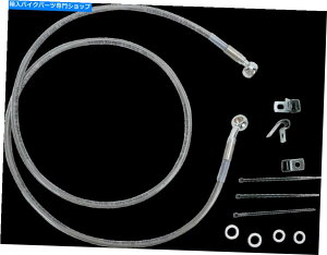 Hoses �h���b�O�X�y�V�����e�B�g���X�e�����X�|�t�����g�u���[�L���C���L�b�g1741-2652 Drag Specialties Extended Stainless Steel Front Brake Line Kit 1741-2652�y���s�A���i�z