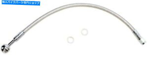 Hoses マグナム磨き磨かれたステンレスデザイナー以外のアブスアッパーブレーキライン23 "#57623 Magnum Polished Stainless Designer Non-ABS Upper Brake Line 23" #57623