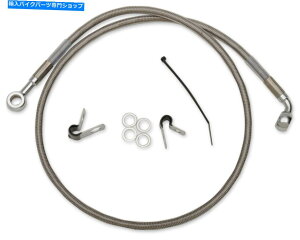 Hoses �h���b�O�X�y�V�����e�B�X�e�����X�t�����g�u���[�L���C���L�b�g�i�N���A�j1741-0875 Drag Specialties Stainless Front Brake Line Kit (Clear) 1741-0875�y���s�A���i�z