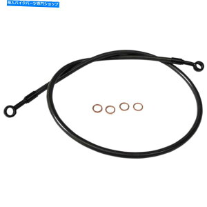 Hoses LA`bp[YLA-8400B16M~bhiCgґgu[LC-15-17INB̃nK[ LA Choppers LA-8400B16M Midnight Braided Brake Line - 15-17in. Ape Hangers