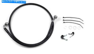 Hoses �h���b�O�X�y�V�����e�B�u���b�N�r�j�[��SS�t�����g�u���[�L���C���L�b�g�W����1741-2556 Drag Specialties Black Vinyl SS Front Brake Line Kit Standard Length 1741-2556�y���s�A���i�z