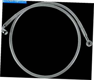 Hoses �h���b�O�X�y�V�����e�B�X�e�����X�t�����g�u���[�L���C���L�b�g�i�N���A�j1204-2753 Drag Specialties Stainless Front Brake Line Kit (Clear) 1204-2753�y���s�A���i�z