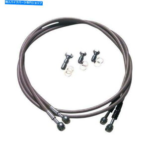 Hoses ���[���X�^�[���[�V���O30-29���j�o�[�T���X�e�����X�ґg�u���[�L���C���L�b�g - ���A-29�C���`�B Lone Star Racing 30-29 Universal Stainless Braided Brake Line Kit - Rear - 29in.�y���s�A���i�z
