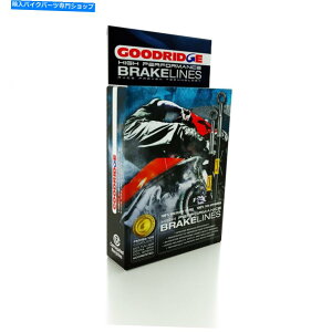 Hoses }nGAbNX̂߂̃ObhbWAXeXu[Lz[X50 98-on GOODRIDGE REAR STAINLESS BRAKE HOSE FOR YAMAHA AEROX 50 98-ON