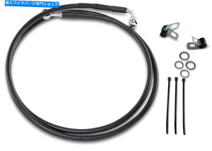 Hoses �h���b�O640115-10BLK�g��S/S�t�����g�u���[�L���C���L�b�g56 7/8in�B�� Drag 640115-10BLK Extended S/S Front Brake Line Kit 56 7/8in. Black�y���s�A���i�z