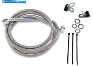 Hoses 1741-2655�g���X�e�����X�|�t�����g�u���[�L���C���L�b�g49 1/4in�B�N���A 1741-2655 Extended Stainless Steel Front Brake Line Kit 49 1/4in. Clear�y���s�A���i�z