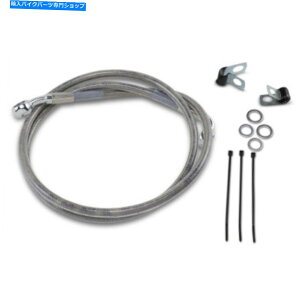 Hoses +2 44�g���ґg�X�e�����X�A�b�p�[�u���[�L���C���n�[���[�_�C�i�X�|�[�c�X�^�[XL 88-03 +2 44 Extended Braided Stainless Upper Brake Line Harley Dyna Sportster XL 88-03