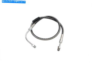 Hoses XeX|25C`tgu[Lz[X̓n[[frbh\ɓK܂ Stainless Steel 25 inch Front Brake Hose fits Harley Davidson