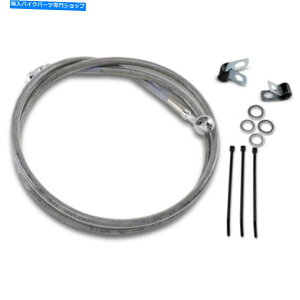 Hoses +8 50�g���ґg�X�e�����X�A�b�p�[�u���[�L���C���n�[���[�_�C�i�X�|�[�c�X�^�[XL 88-03 +8 50 Extended Braided Stainless Upper Brake Line Harley Dyna Sportster XL 88-03