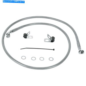 Hoses �t�����g�u���[�L���C��XL-C 04-13�N���A�R�[�e�B���O�X�e�����X�|1741-0874 Front Brake Line XL-C 04-13 Clear-Coated Stainless Steel 1741-0874�y���s�A���i�z
