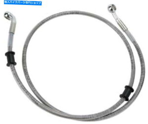 Hoses DSґgu[LCLbgABStgn[[FXDCJX^08-14 DS Braided Brake Line Kit Non-ABS Front Harley FXDC Custom 08-14