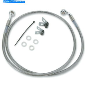 Hoses +6 "51 1/4"҂܂ꂽґgXeXAbp[u[LCLbgn[[\tgAC99-07 +6" 51 1/4" Extended Braided Stainless Upper Brake Line Kit Harley Softail 99-07