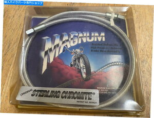Hoses Nos Magnum Sterling Chromite Universal 56 �u���[�L���C���X�g���[�gAN3 NOS Magnum Sterling Chromite Universal 56 Brake Line Straight AN3�y���s�A���i�z