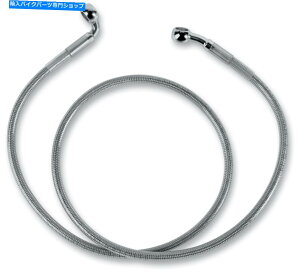Hoses 1204-2746�W�����t�����g�X�e�����X�X�`�[���u���[�L���C���L�b�g�N���A 1204-2746 Standard Length Front Stainless Steel Brake Line Kit Clear�y���s�A���i�z