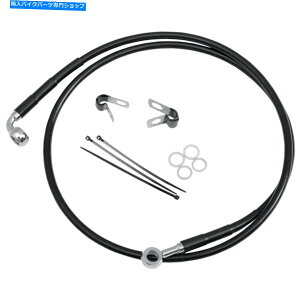 Hoses �h���b�O�X�y�V�����e�B�t�����g�u���[�L���C��FXST/DWG 84-05�u���b�N1741-2580 Drag Specialties Front Brake Line FXST/DWG 84-05 Black 1741-2580�y���s�A���i�z