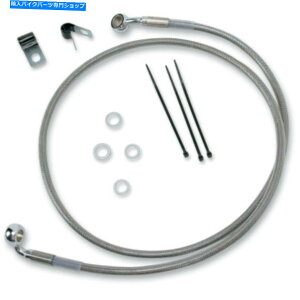 Hoses +2 "47 1/4"҂܂ꂽґgXeXAbp[u[LCLbgn[[\tgAC99-07 +2" 47 1/4" Extended Braided Stainless Upper Brake Line Kit Harley Softail 99-07