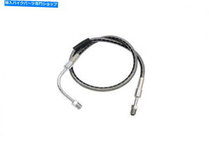 Hoses XeX|25C`tgu[Lz[X̓n[[frbh\ɓK܂ Stainless Steel 25 inch Front Brake Hose fits Harley Davidson