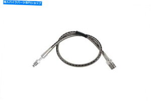 Hoses XeX|24-5/8C`Au[Lz[X̓n[[frbh\ɓK܂ Stainless Steel 24-5/8 inch Rear Brake Hose fits Harley Davidson