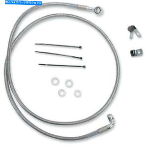 Hoses hbOXyVeB1741-2673gXeX|tgu[LCLbg Drag Specialties 1741-2673 Extended Length Stainless Steel Front Brake Line Kit