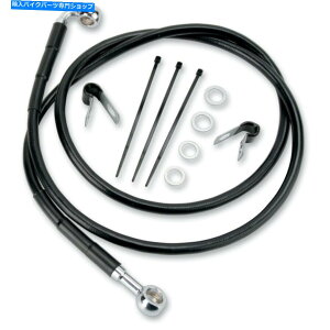 Hoses �h���b�O�t�����g�g��+10�u���b�N�r�j�[���u���[�L���C���n�[���[84-98 FXST 93-05 FXDWG Drag Front Extended +10 Black Vinyl Brake Line Harley 84-98 FXST 93-05 FXDWG�y���s�A���i�z