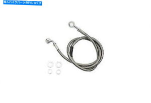 Hoses VcCɂn[[frbh\p̃XeX|50tgu[Lz[X Stainless Steel 50 Front Brake Hose for Harley Davidson by V-Twin