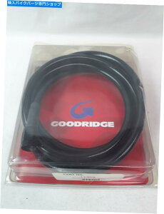 Hoses �V�����O�b�h���b�W�X�e�����X�X�`�[�����j�o�[�T���u���[�L���C���G�{�j�[52 ref��11352-e NEW GOODRIDGE Stainless Steel Universal Brake Line Ebony 52 Ref# 11352-E�y���s�A���i�z