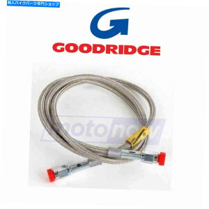 Hoses ObhbW80371u[Lnt̃N[tjo[TNAR[gu[Lz[X Goodridge 80371 Universal Clear Coat Brake Hose with Chrome Ends for Brake nt
