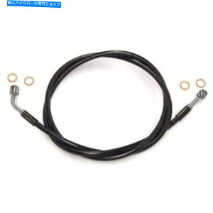 Hoses Magnum SBC060750�u���b�NXR�X�e�����X�t�����g�u���C�N���C���L�b�g50in�B�S�� Magnum SBC060750 Black XR Stainless Front Brakeline Kit 50in. Total Length