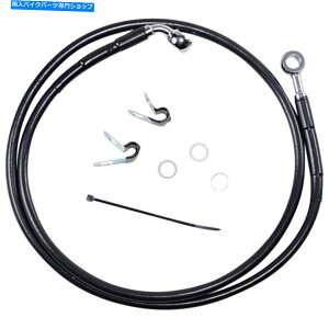 Hoses �h���b�O�X�y�V����+8 �u���[�L���C�� - �t�����g - �u���b�N�r�j�[��-04-10xl | 660313-8BLK Drag Specialties +8 Brake Line - Front - Black Vinyl - 04-10XL | 660313-8BLK�y���s�A���i�z