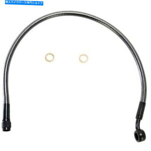 Hoses }Oi-AS47119-ꂽXeXfUCi[V[YABStgAbp[u[LC Magnum - AS47119 - Polished Stainless Designer Series ABS Front Upper Brake Line