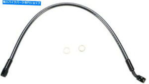 Hoses }OiubNp[fUCi[ABSAbp[u[LC17 "47117n[[frbh\ Magnum Black Pearl Designer Non-ABS Upper Brake Line 17" #47117 Harley Davidson